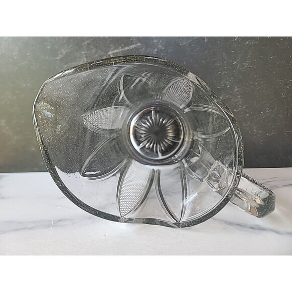 Vintage Clear Glass Pitcher, READ - Picture 5 of 10